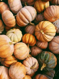 stack of pumpkins